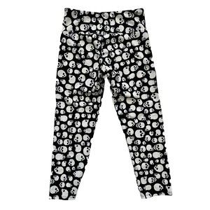 Onzie Skull Mid Rise Crop Leggings Size XS Athletic Womens Yoga